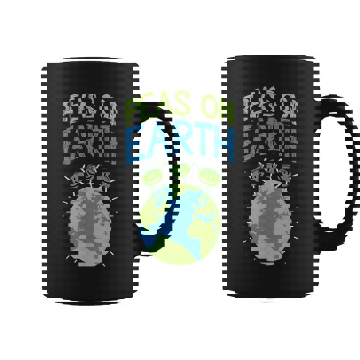 Peas On Earth Peace Quotes Sarcasm Memes Pun Graphic Print Coffee Mug