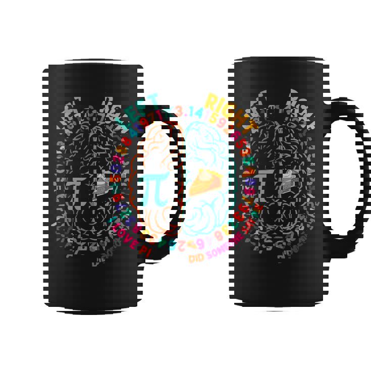 Pi Day Left And Right Pie Math Student And Teachers Coffee Mug