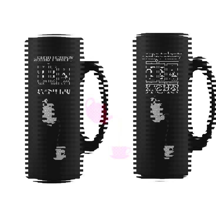 Pink Teapot And Cup TEA Chemistry Solution Graphic Print Coffee Mug
