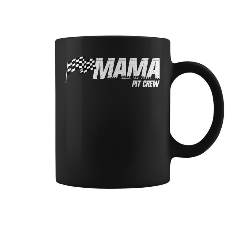 Pit Crew Mama Race Birthday Matching Family Racing Mama Taza de café