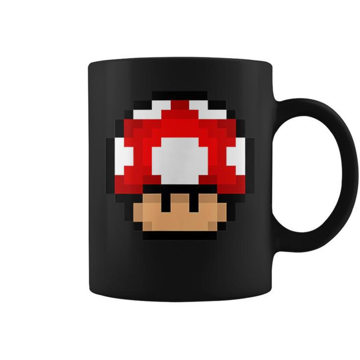 Pixel Retro Gaming Mushroom Tassen