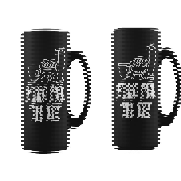 Plan For The Day Coffee Bbq Barbecue Grilling Dad Men Coffee Mug