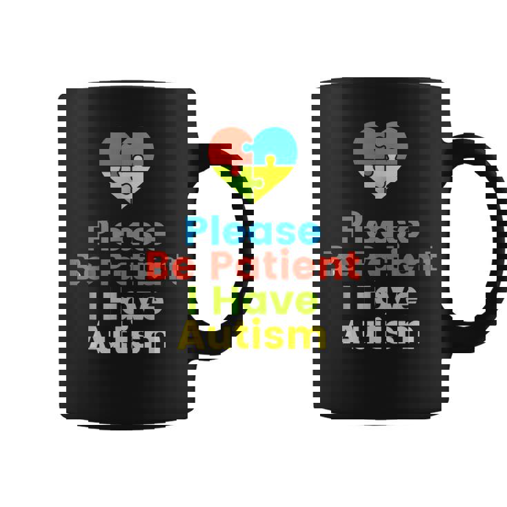 Please Be Patient I Have Autism Shirt Autism Puzzle Graphic Print Coffee Mug