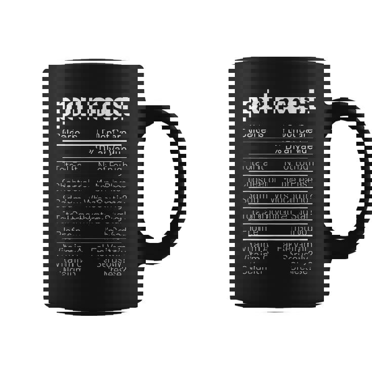 Pot Roast Nutrition Facts Meat Lover Nutrition Facts Graphic Print Coffee Mug
