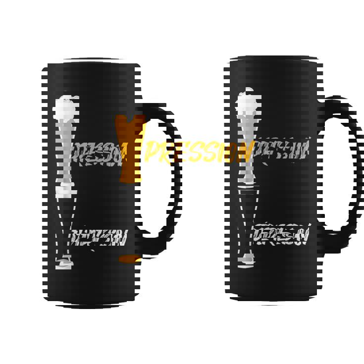 Pression Depression Bière Apéro Fête Bar Nouvel An Cadeau Tasse