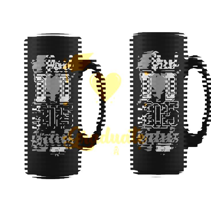 Proud Dad Of A 2025 Graduate Senior 2025 Class Of 2025 Grad Graphic Print Coffee Mug