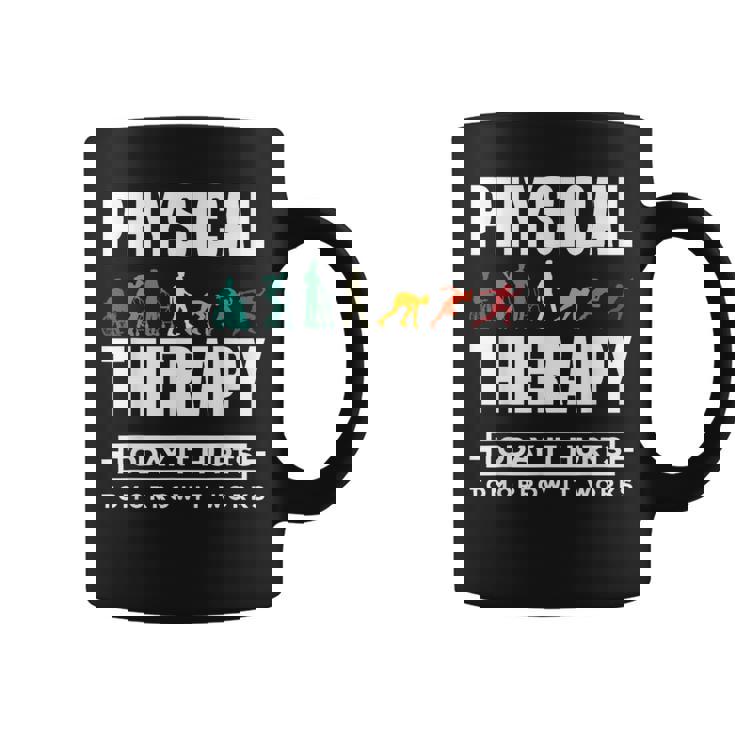 Pt Physical Therapy Assistant Therapist s Asistente De Fisioterapeuta -Adultos Negra Manga Larga Regular Fit One Size S Taza de café