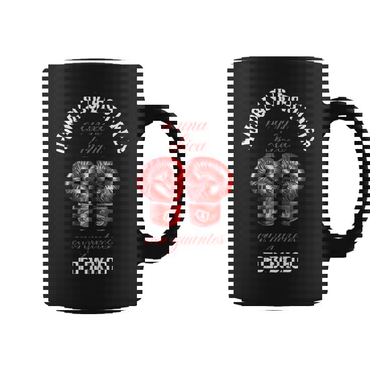 Regalo Boxeadora Humor Boxeo Divertida Chica Taza de café