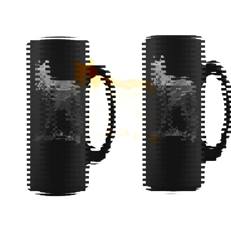 Renard Forêt Nature Amoureux Montagnes Camping Chasse Tasse