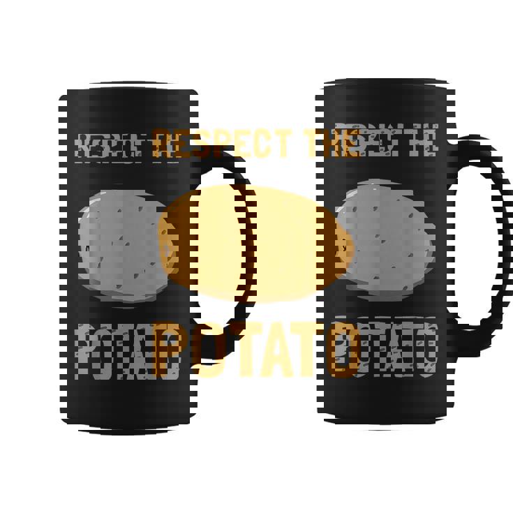Respect The Potato Root Vegetable Healthy Tasty Food Humor Graphic Print Coffee Mug