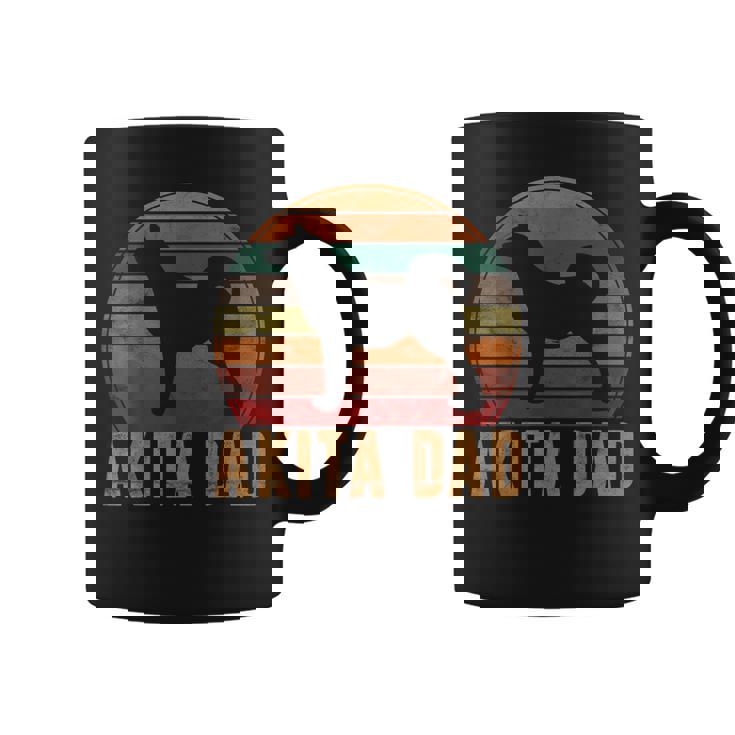Retro Akita Dad Akita Daddy Dog Owner Pet Father Coffee Mug