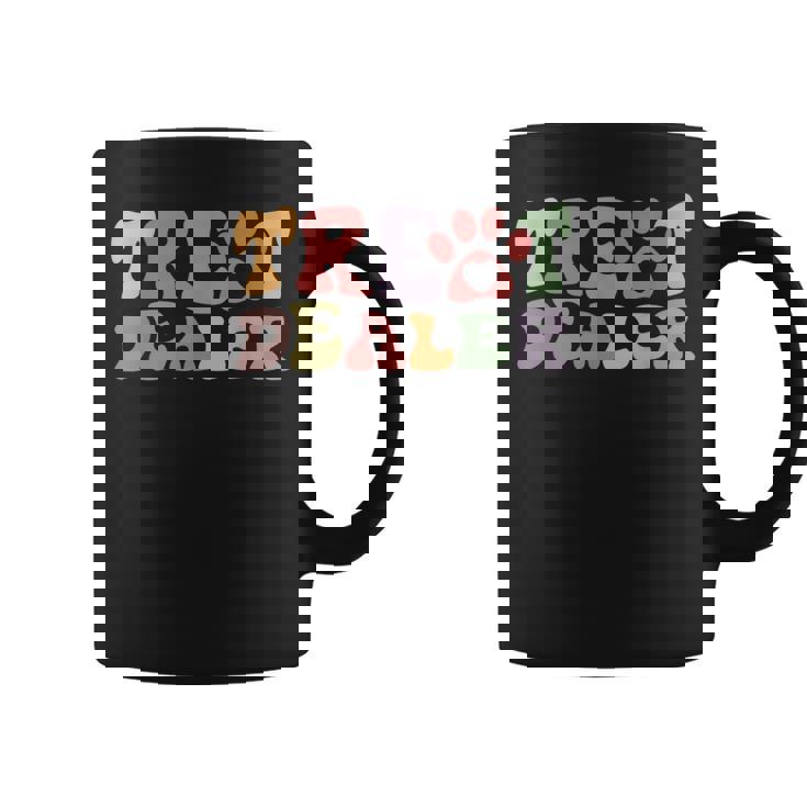 Retro Groovy Treat Dealer Dogs Owner Treats Pet Dog Lover Coffee Mug