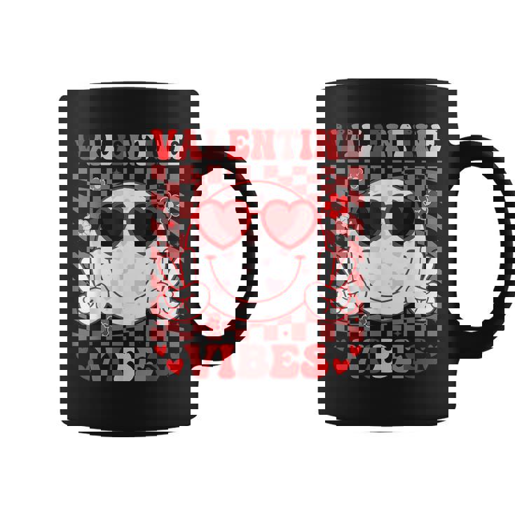 Retro Groovy Valentines Day Girl Valentine Vibes Coffee Mug