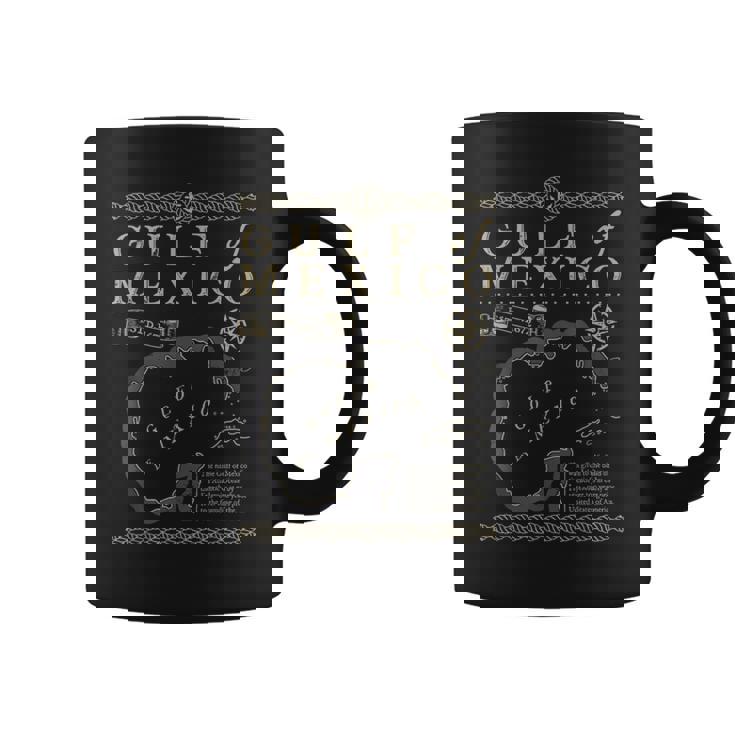 Retro Gulf Of Mexico Est 1550 Mexican Flag For Women Coffee Mug