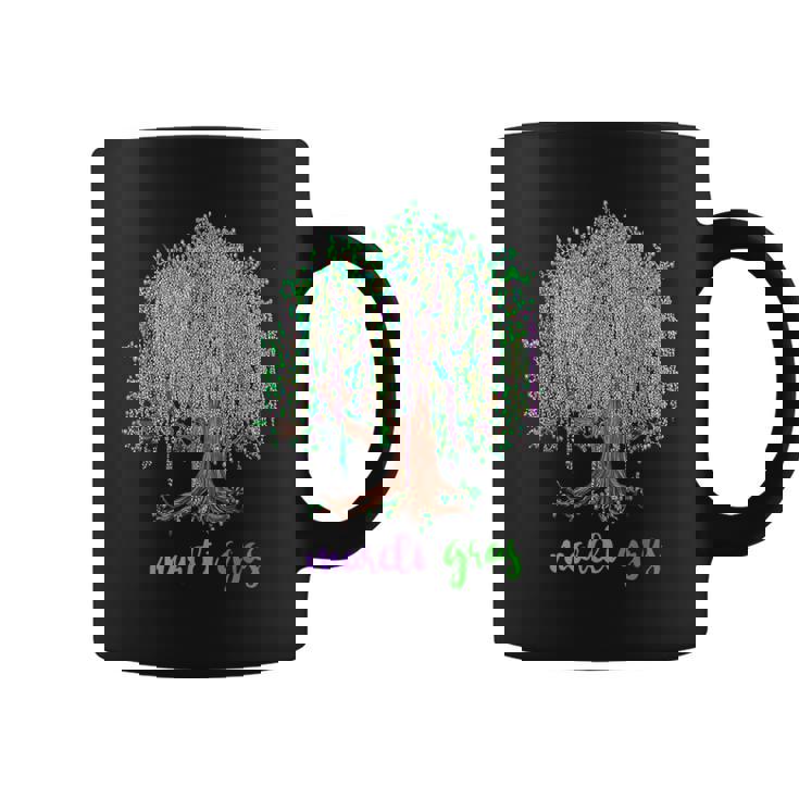 Retro Mardi Gras Beads Tree Mardi Gras Day Coffee Mug Retro Mardi Gras Beads Tree Mardi Gras Day Coffee Mug