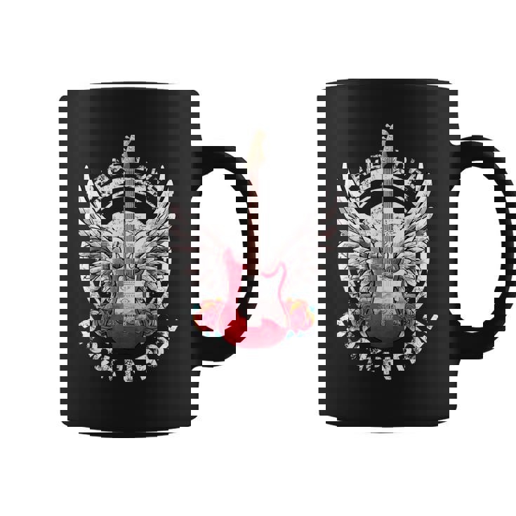 Lets Rock Rock & Roll Guitare Électriqueintage Rock Concert Tasse