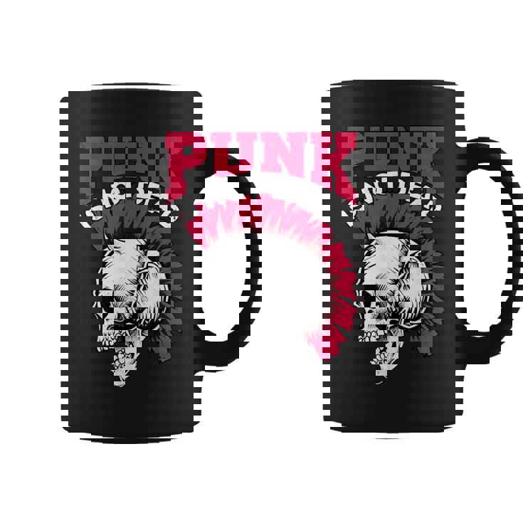 Rock And Roll Musik & Festival I Damen & Herren Punk Is Not Dead I Punker & Anarquía Para Punk Rock Small Taza de café