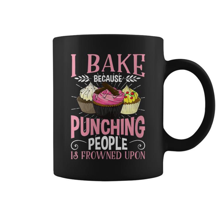 Rude Cupcake Bakery Humor Baking Joke Graphic Print Coffee Mug
