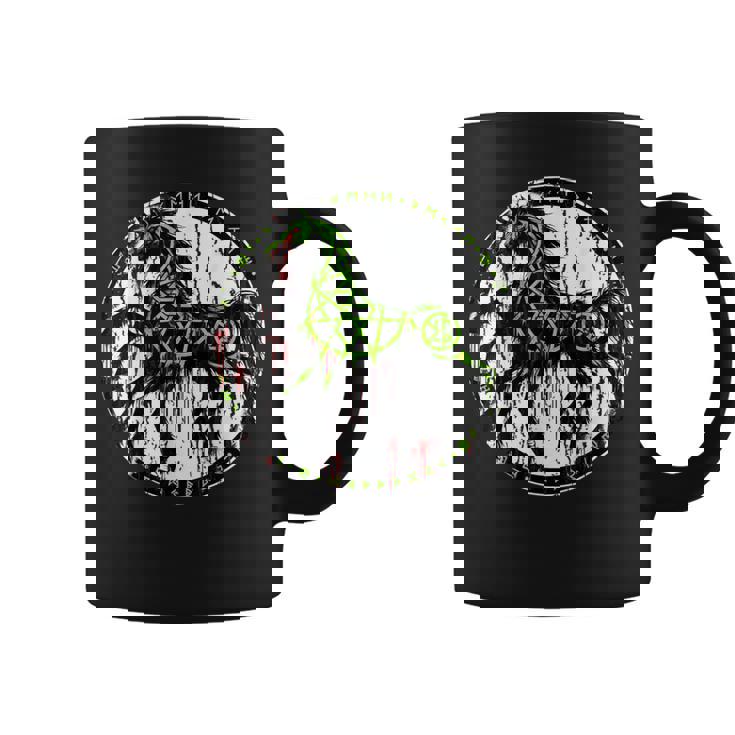 Runas Celtas Sleipnir Caballo Taza de café