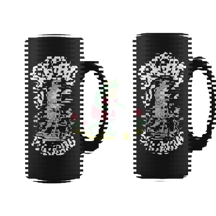 Sagging But Still Gagging Frog Meme Coffee Mug