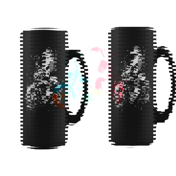 Santa Claus Motorcycle Vintage Christmas Biker Lover Coffee Mug