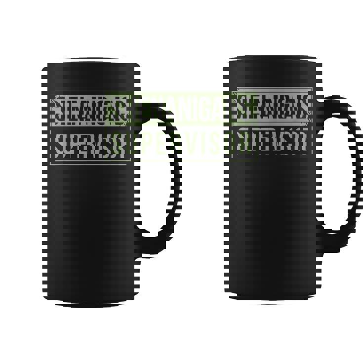 Shenanigans Supervisor Graphic Print Coffee Mug