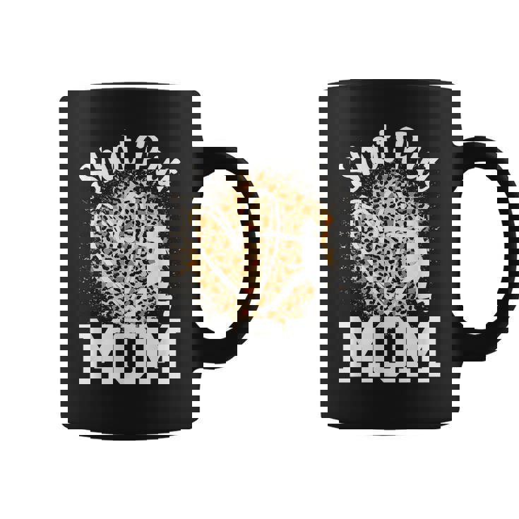 Shot Put Mom Of A Shot Put Thrower Leopard Shot Putter Mama Coffee Mug
