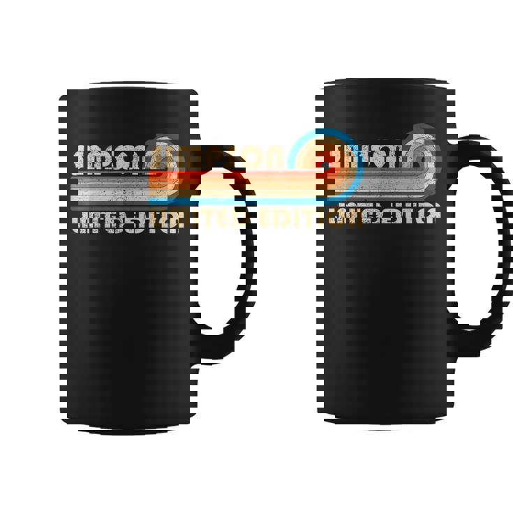 Simpson Surname Retrointage 80S 90S Birthday Reunion Tasse