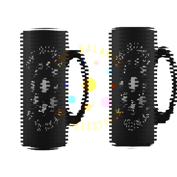 Sistema Solar Planetas Equilibrio De Los Cuerpos Celestes Taza de café
