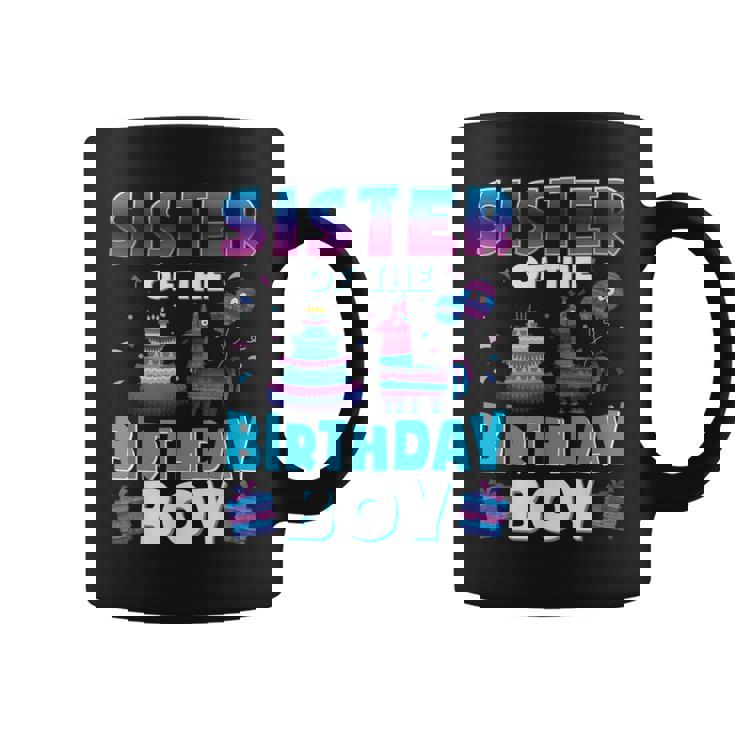 Sister Birthday Boy Llama Pinata Party Matching Family Coffee Mug
