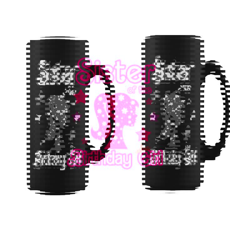 Sister Of The Birthday Girl Doll Birthday Family Matching Coffee Mug