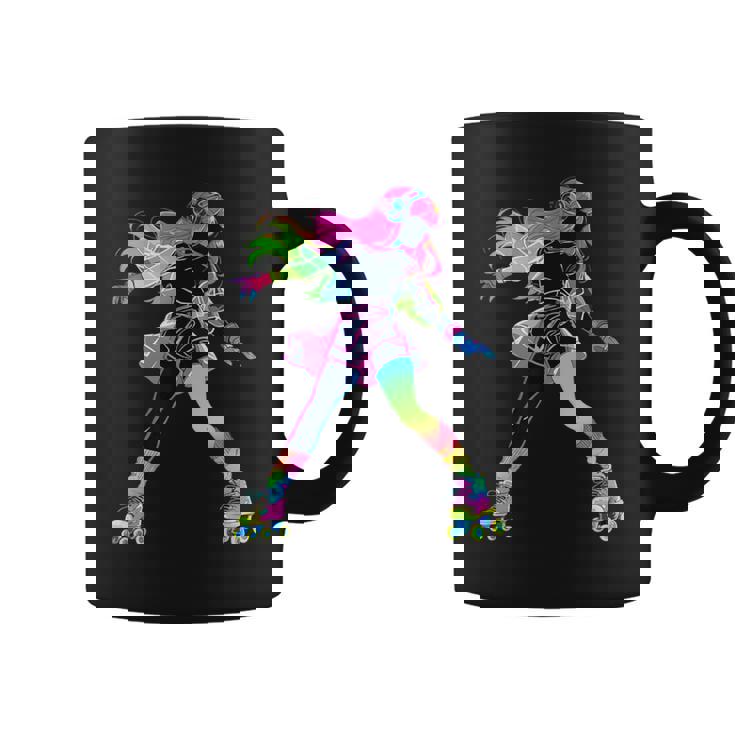 Skating Girl Roller Skater Disco 70 80 Retro Party Taza de café