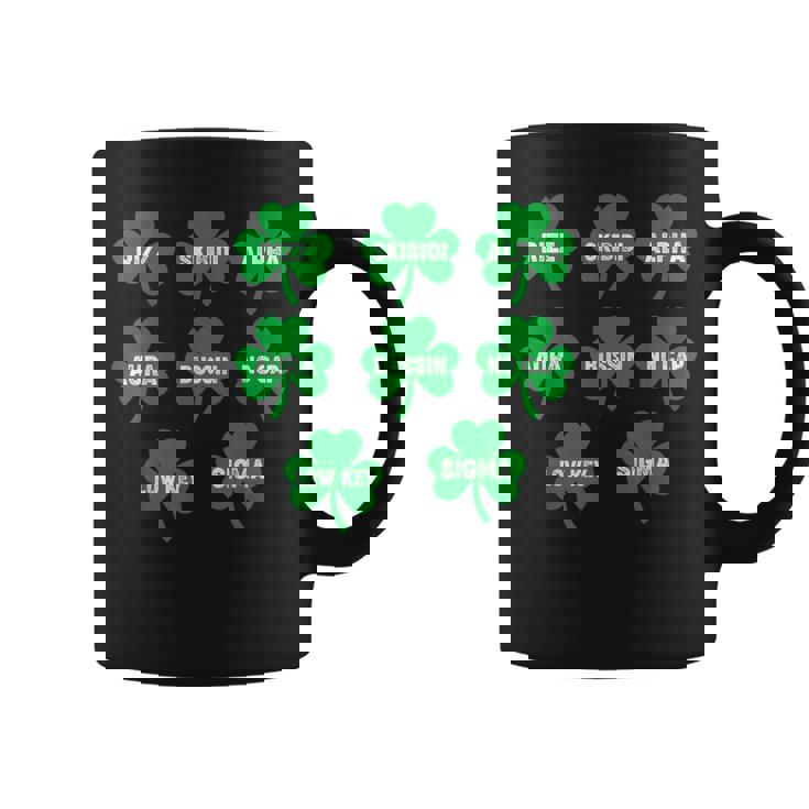 Skibidi St Patrick Day Saint Patrick's Day Clover Graphic Print Coffee Mug