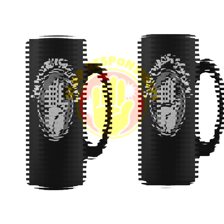 Slap Responsablemente Para El Campeón De Slapboxing Atleta De Boxeo Slap Taza de café