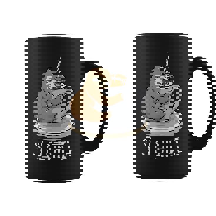 Sloth Sleep At Cup Of Coffee Sloth Sloffee Graphic Print Coffee Mug