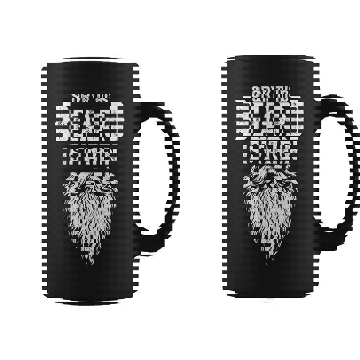Sorry This Beard Is Taken Retro Valentines Day Dad Coffee Mug