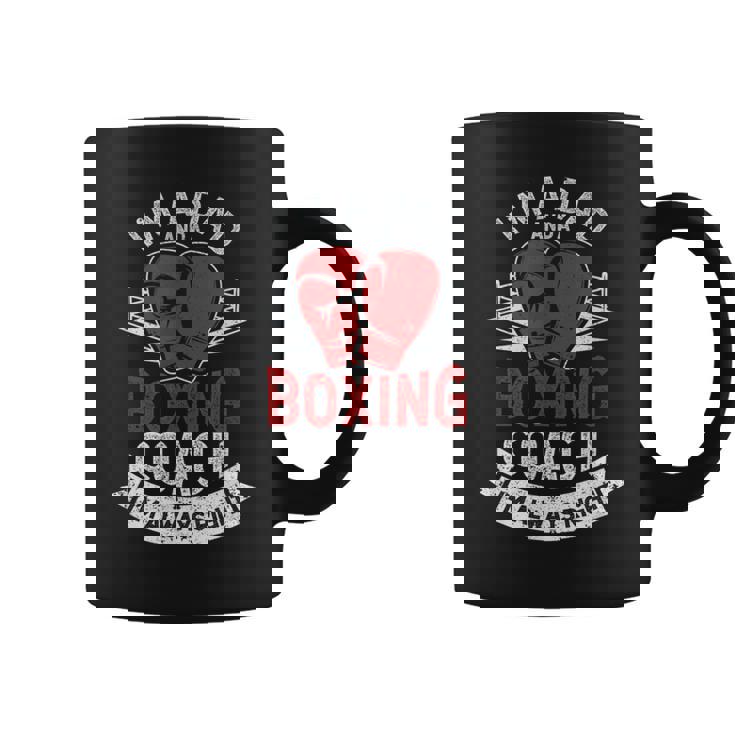 Soy Padre Y Entrenador De Boxeo Boxer Daddy Coaches Día Del Padre Taza de café