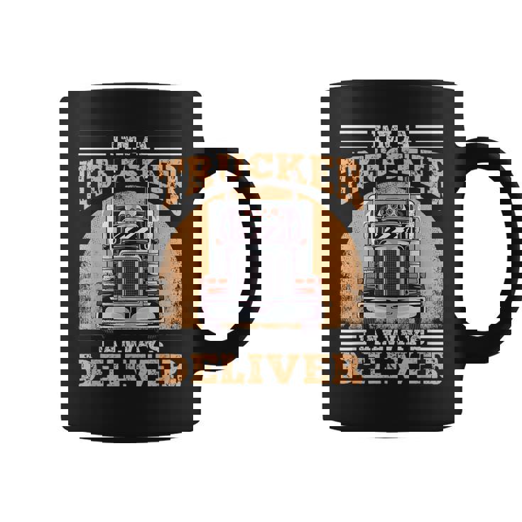 Soy Un Camionero Siempre Entrego Diseño Para Camioneros Taza de café