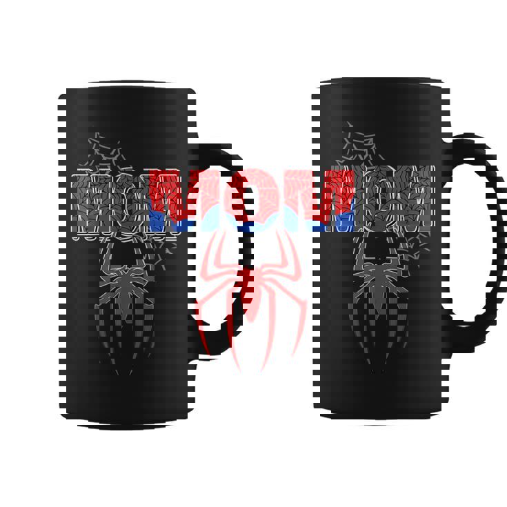 Spider Mom Family Birthday Boy Retro Mother's Day Coffee Mug