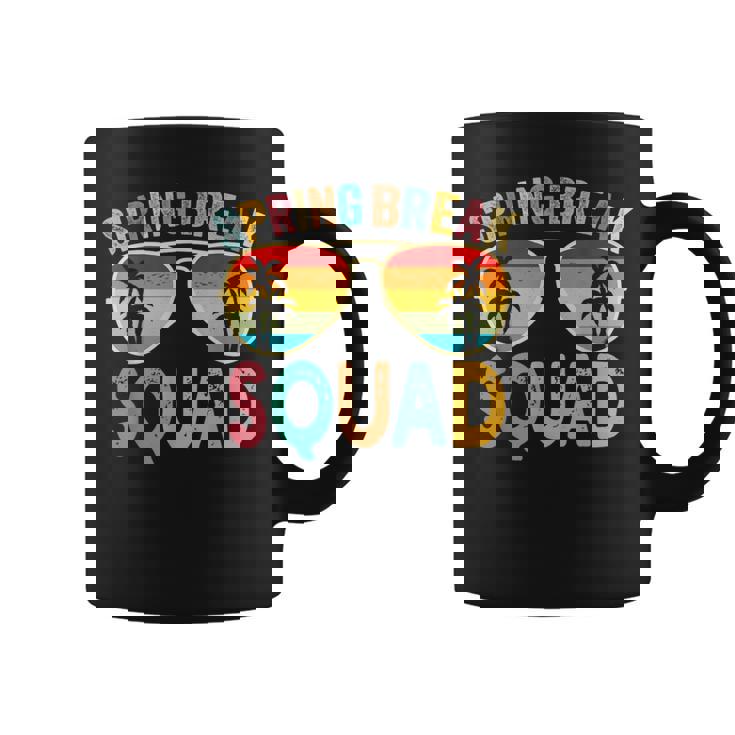 Spring Break Squad Vintage 2025 Florida Cool Sunglasses Coffee Mug