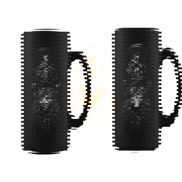 Steampunk Cat Steampunk Art Graphic Print Coffee Mug