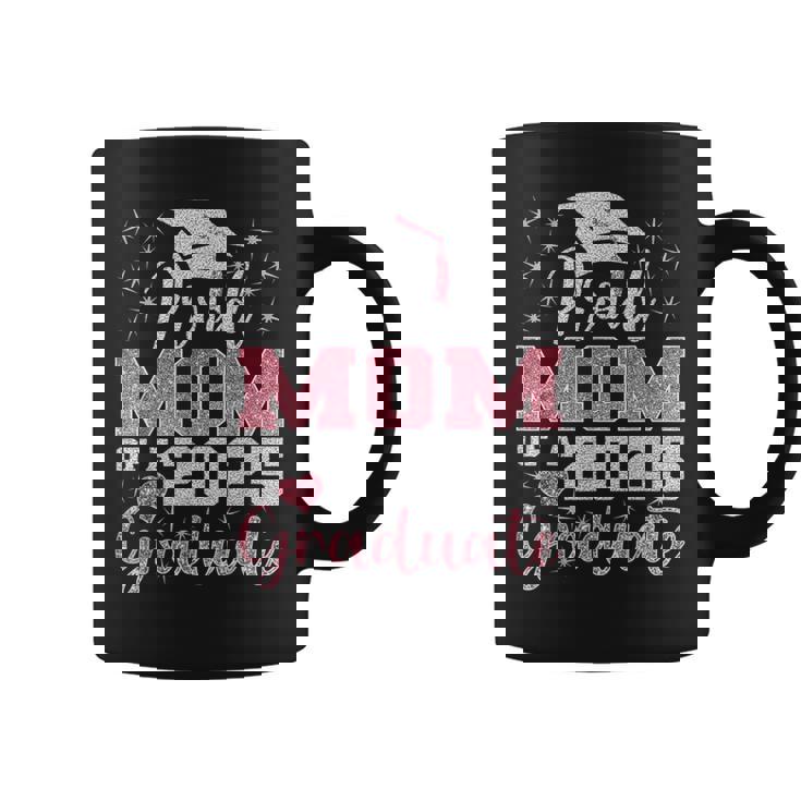 Super Proud Mom Of 2025 Graduate Awesome Family College Grad Coffee Mug