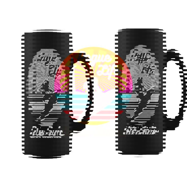 Surfer Pogue-Life-Outer-Banks Casas Ligeras Retro Angustiado Taza de café