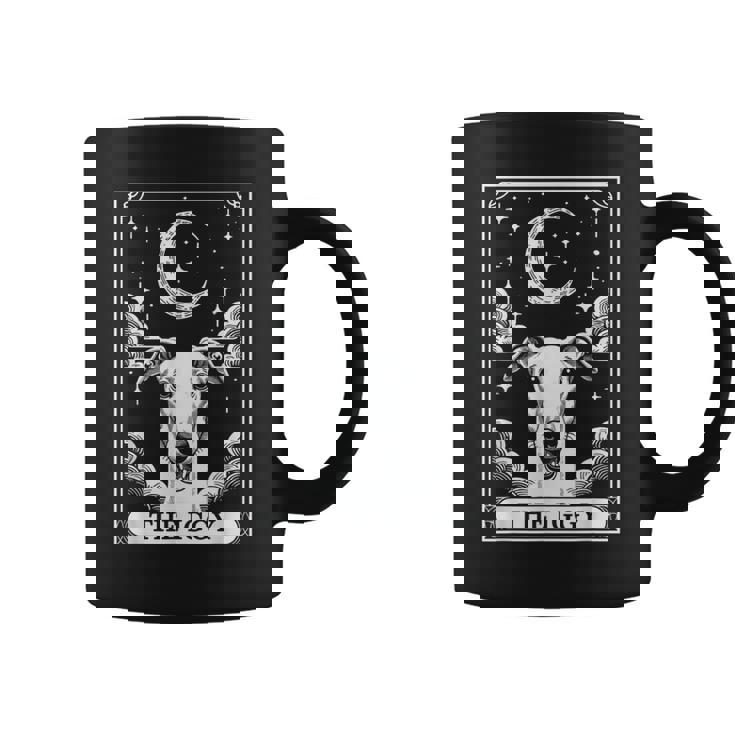 Tarot Card Vintage Crescent Moon Italian Greyhound Dog Mom Coffee Mug
