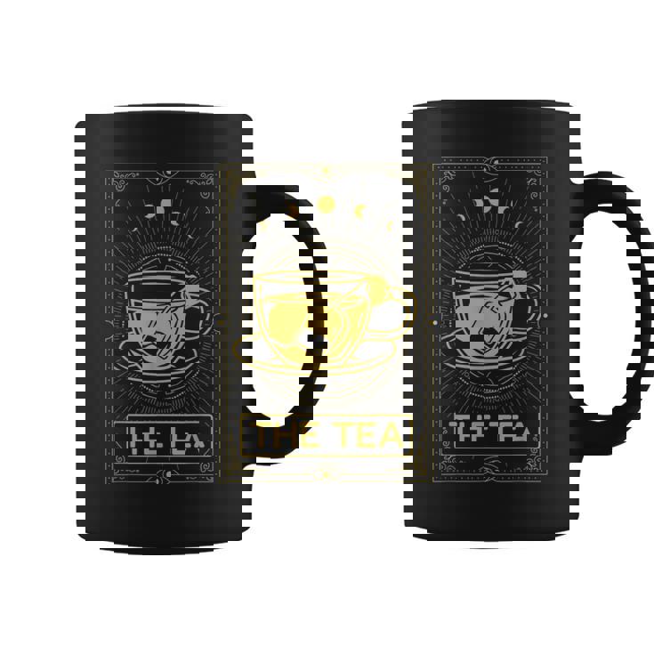 The Tea Drinker Tarot Card Reading Occult Dark Magic Graphic Print Coffee Mug