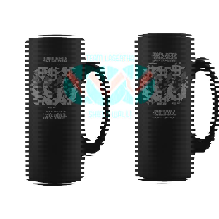 Team Lagertha Shield Wall Viking Shieldmaiden Norse Graphic Print Coffee Mug