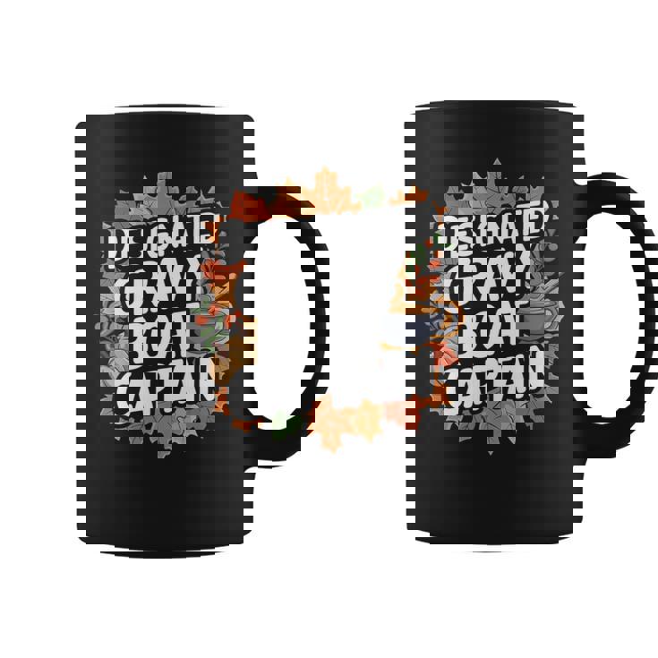 Thanksgiving Food Gravy Boat Captain Premium Graphic Print Coffee Mug