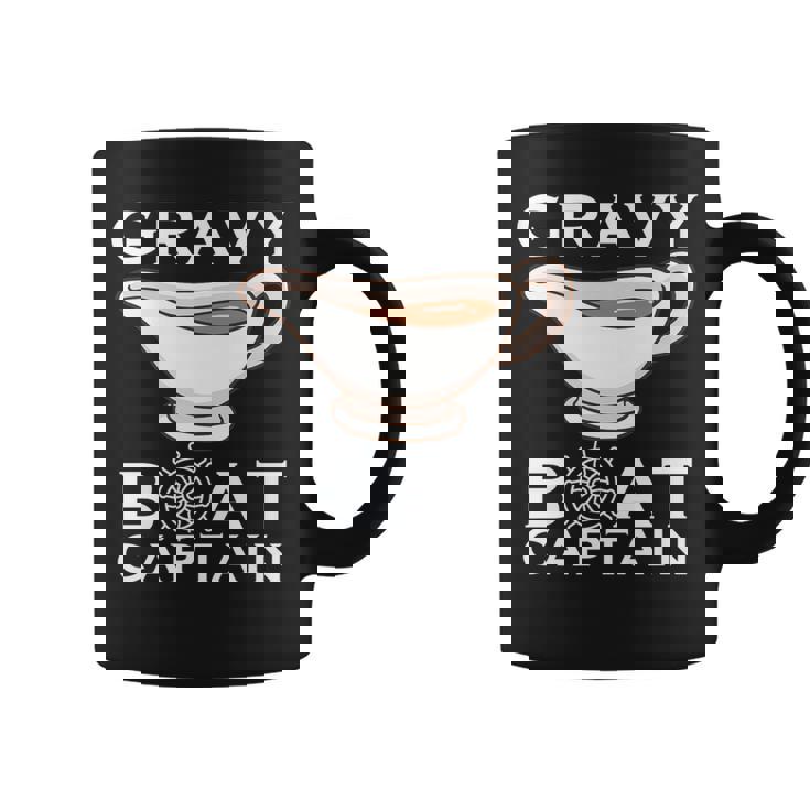 Thanksgiving Gravy Boat Captain I Love Gravy Premium Graphic Print Coffee Mug