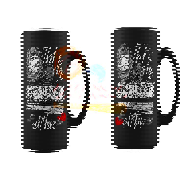 That's My Grandson Out There Baseball Grandma Coffee Mug