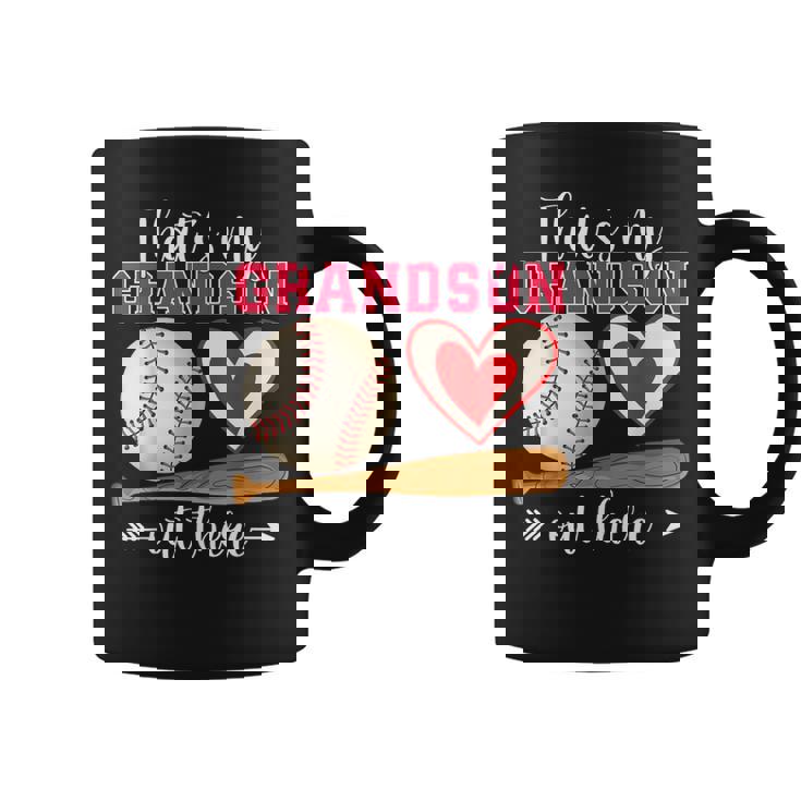 That's My Grandson Out There Baseball Mother's Day Grandma Coffee Mug